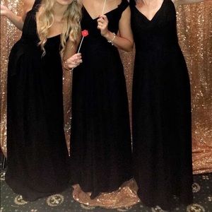 Black Bridesmaids Dress